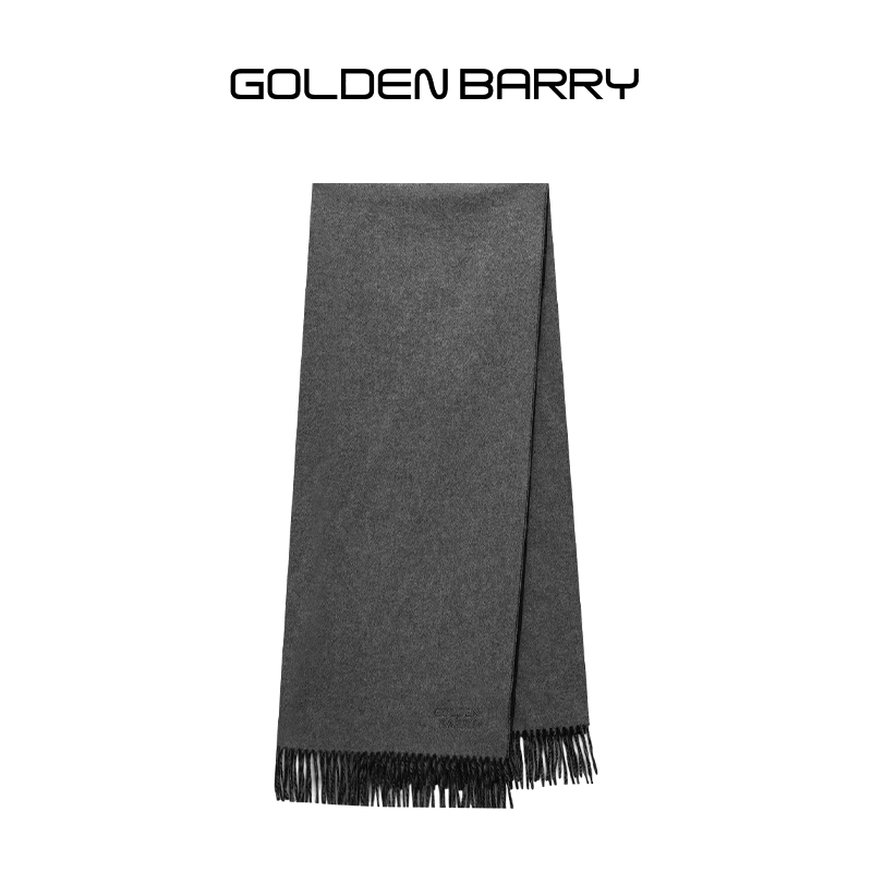 GOLDEN BARRY金和百瑞2024冬季长期主义质感山羊绒围巾披肩611009