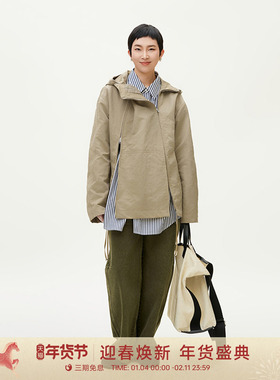 【机能冒险】GOLDEN BARRY金和百瑞春季新款双开门连帽外套122156