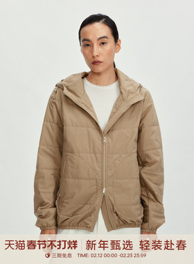 【活动】GOLDEN BARRY25冬新基础极简通勤百搭拉链连帽棉服171014