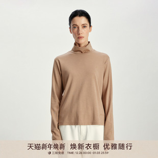 GOLDEN T恤上衣202456 BARRY金和百瑞秋冬天竺夹羽绒丝高领打底衫