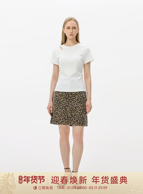 GOLDEN BARRY25夏设计感精致韩系简约露肩T恤短袖女201029