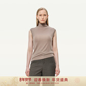 GOLDEN 女231022 半高领莱赛尔绵羊毛叠穿打底衫 BARRY25秋新款 经典