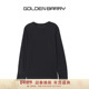 GOLDEN T恤女202462 口开衩长袖 BARRY金和百瑞春秋基础款 提花袖