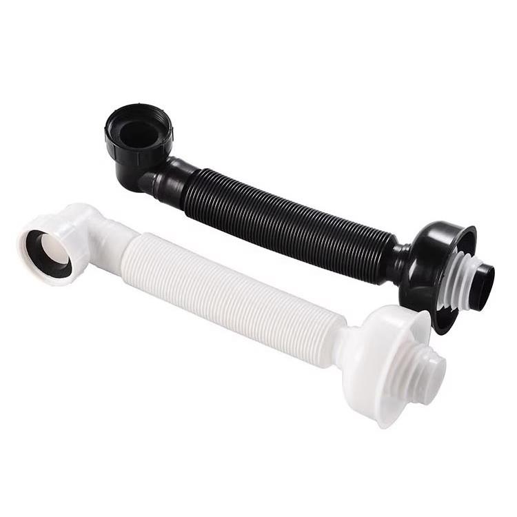 欧标40螺纹横式洗手盆洗脸盆面盆台盆下水器配件浴室柜排水管伸缩