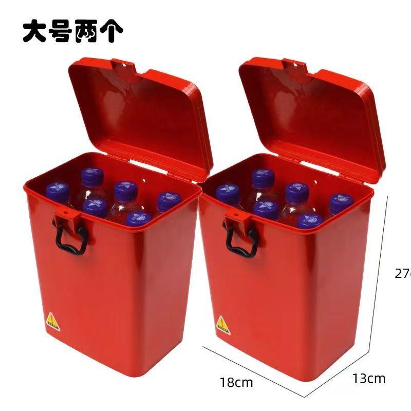 包邮机车保险杆工具箱置储物盒塑料水杯架可以上锁桶尾箱配件
