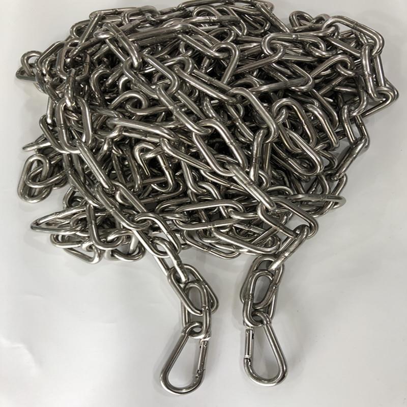 304不锈钢晾衣绳室外防滑炼条晒衣绳防风凉衣绳子铁炼挂钩钢丝绳