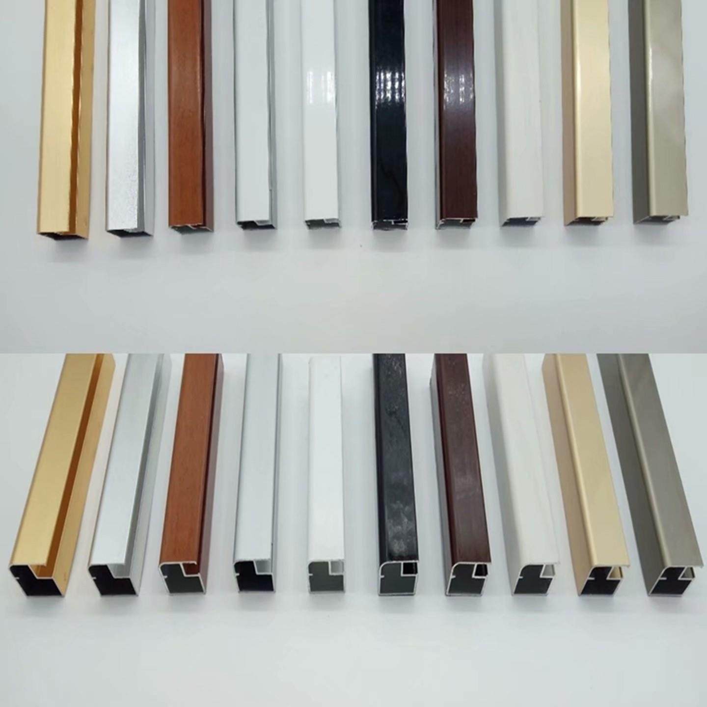 定制铝合金酒柜门上翻柜门厨柜门书柜门挂式镜子铝型材柜门边框