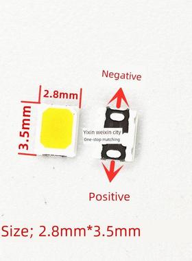 2835 贴片LED灯珠高亮发光二极管 暖白正白蓝绿黄冰蓝粉红紫橙色