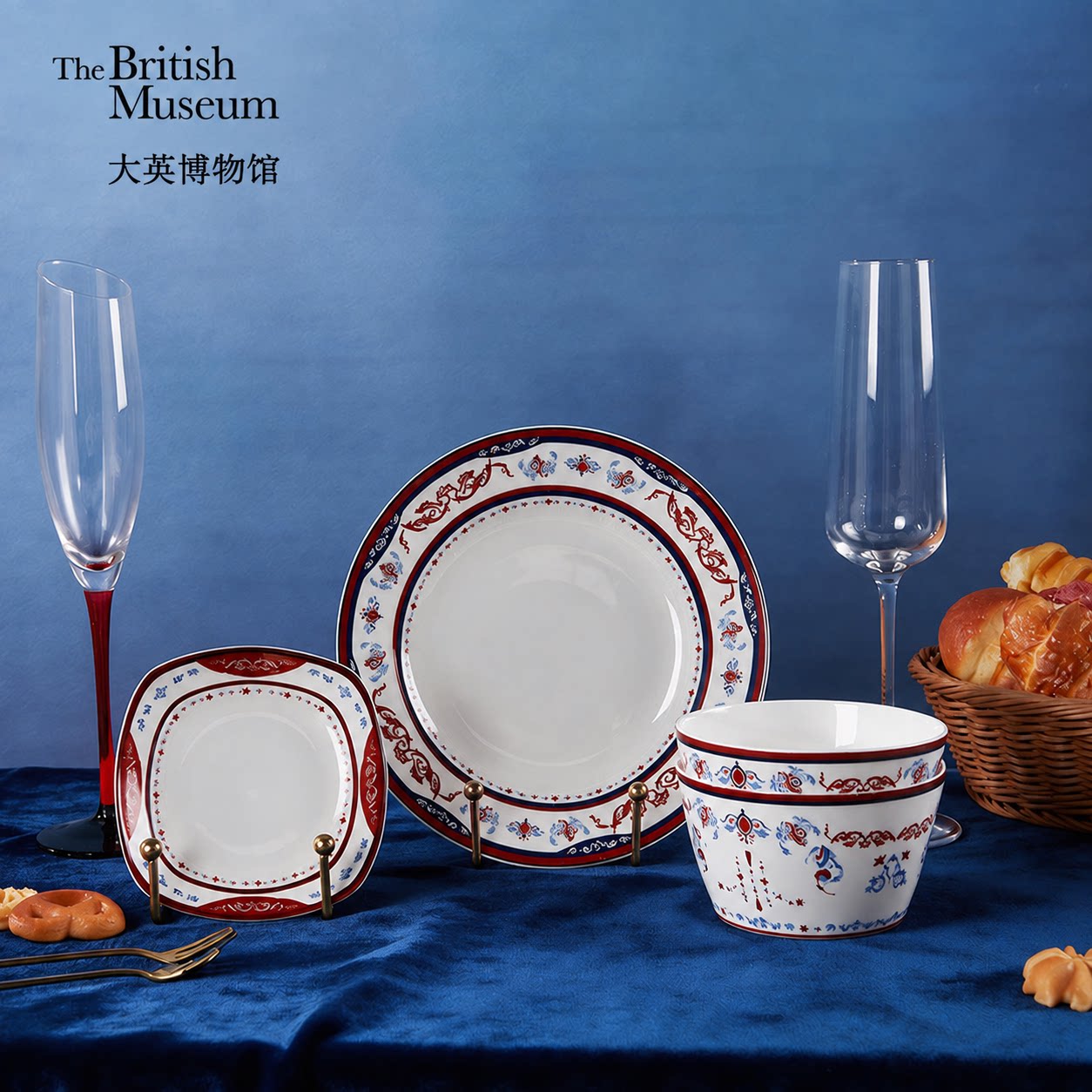 大英博物馆x物兮物狂想曲陶瓷碗盘中式餐具碗碟盘子套装乔迁礼物 装陶实拍商品图