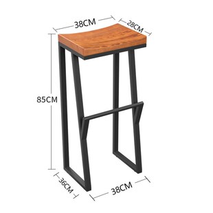 速发复凳酒吧椅前艺吧台椅子实木吧凳创意高脚古吧椅铁台椅咖啡椅