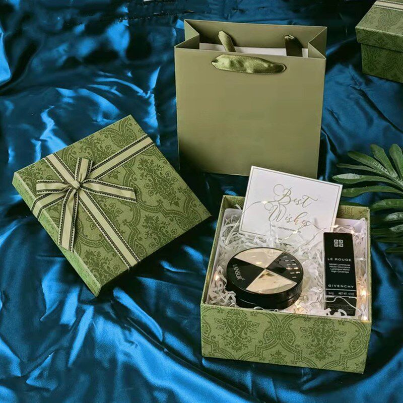 速发BK礼实用绿子K物盒生日礼盒空盒色大号礼品包装盒520礼品盒小