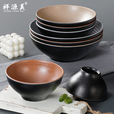 速发2025密商餐具面碗胺用餐厅饭店汤碗瓷仿塑料创意汤粉汤面米线