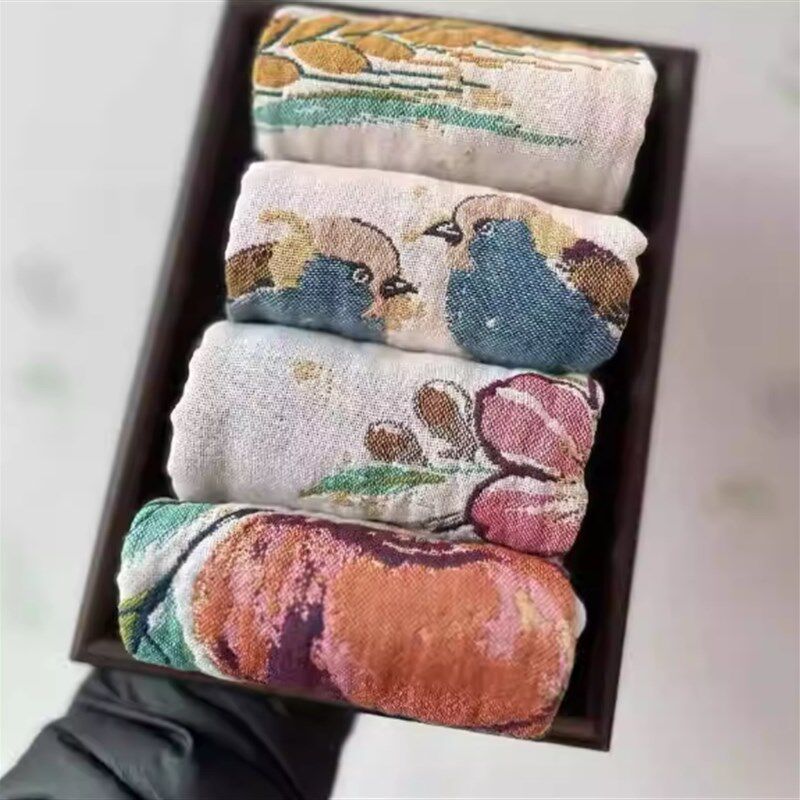 速发A类棉麻纱布方巾4层纱布毛巾成人儿童全棉毛巾柔软吸水速干擦