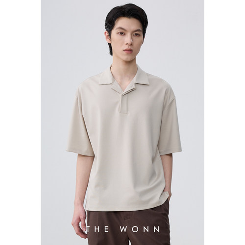THEWONN廓型短袖POLO衫