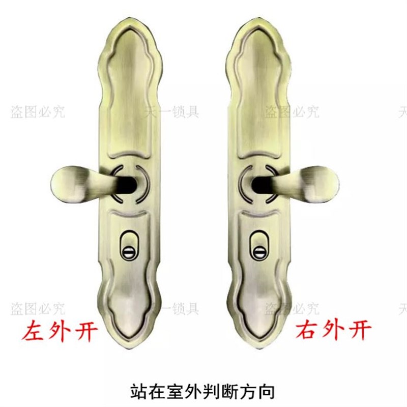 防盗门拉手别墅门把手\青古黄古加长加大别墅门把手\复古欧式锁