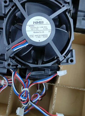 冰箱冷冻风机NMB风扇DC12V 0.16A冰箱风冷电机09232JS-12M-BU