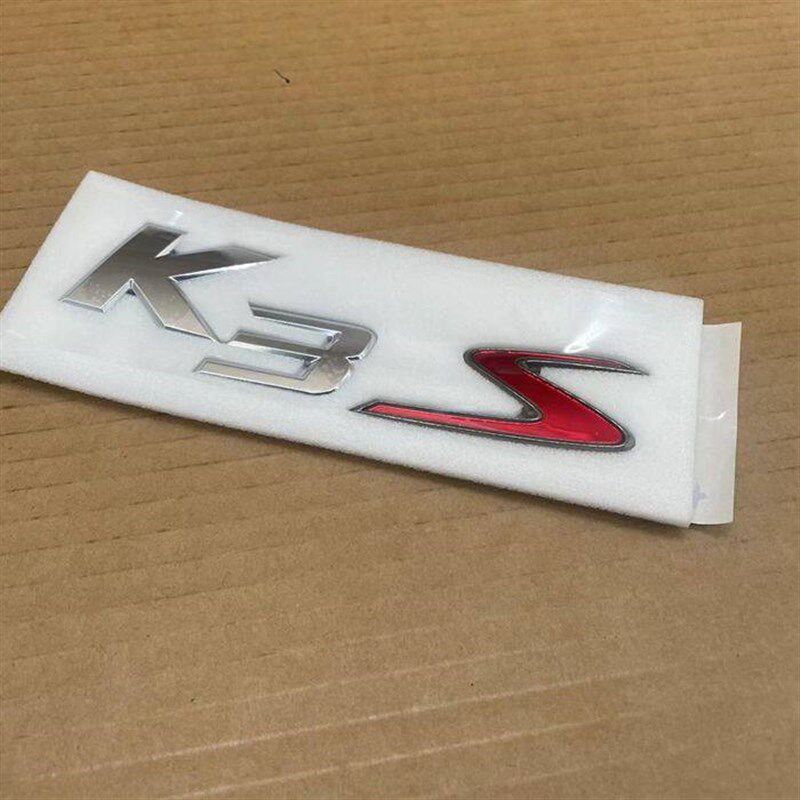 适配起亚k3S英文字母标志汽车标志后备箱贴标后字标后数字S标包邮