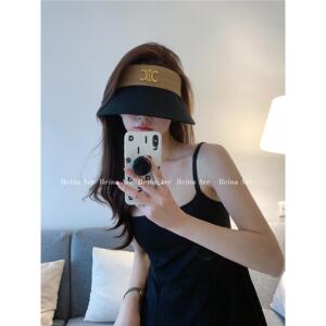 大帽檐遮阳帽太阳帽女款防紫外线2024新款空顶防晒帽夏季户外帽子