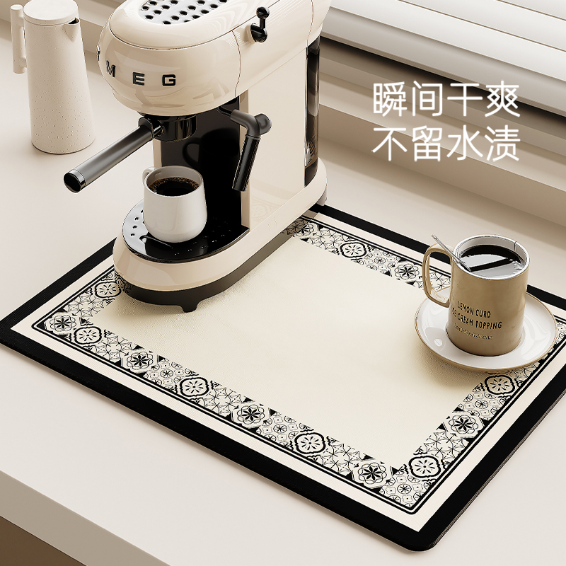 星海薇梦中古风厨房台面沥水餐垫