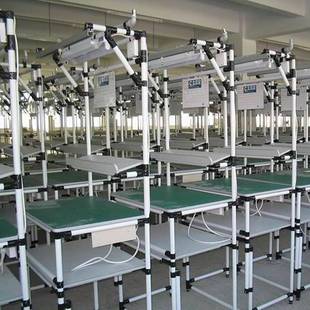 精益管工作台流水线操作台车间生产线打包台货架线棒防静电桌子