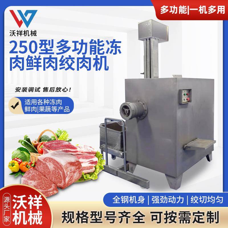 250型多功能冻肉鲜肉绞肉机大型食品机械海鲜水产果蔬绞馅设备