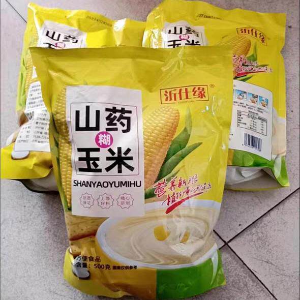 沂仕缘铁棍山药玉米糊不加蔗糖熟玉米糊速食代餐粥原味粗粮低脂健