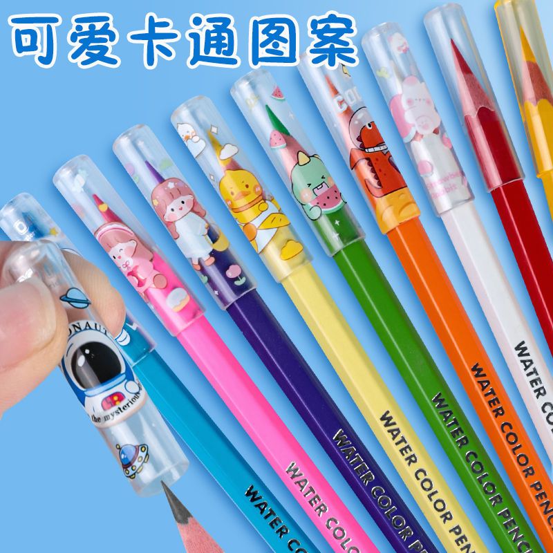 接笔器加长器卡通笔帽笔套笔盖木头铅笔套 铅笔帽笔套铅笔保护套