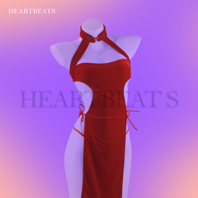 纯欲高腰开叉性感旗袍