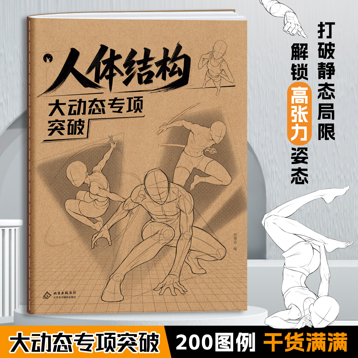 人体结构大动态专项突破临摹练习册素描漫画动态临摹本漫画手绘本