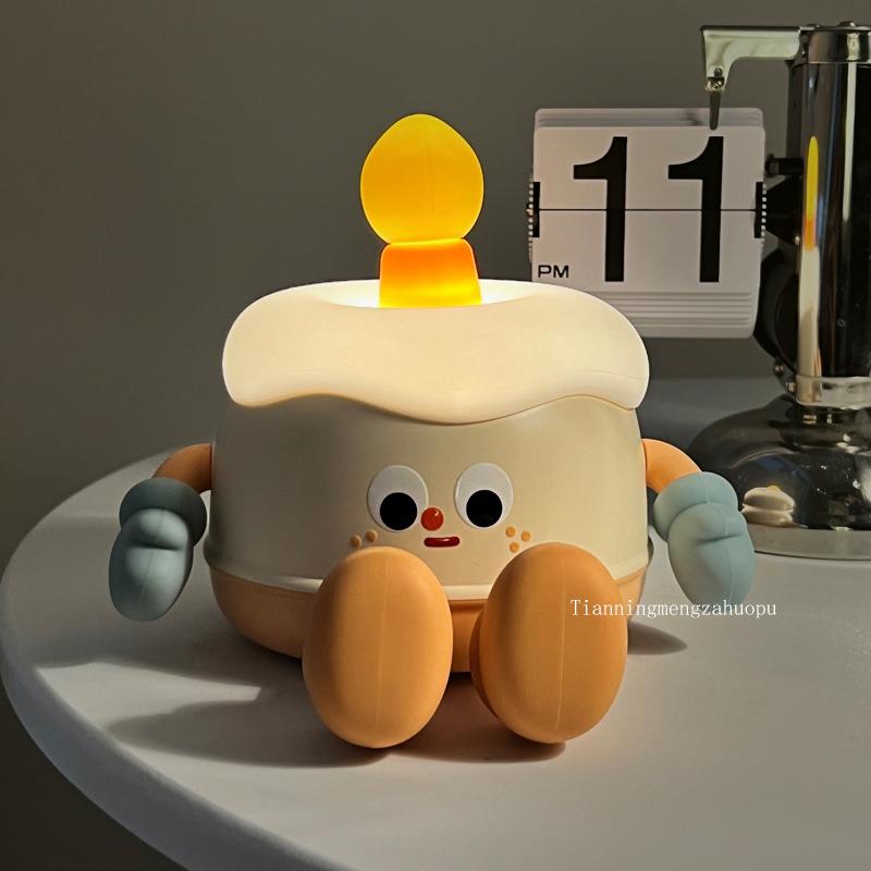 生日礼物女生蛋糕小夜灯拍拍灯牛奶盒送闺蜜实用创意圣诞礼物男生