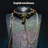 铃铛颈圈项圈颈套男女choker真皮k9小狗puppy牵引绳Cupidnecklace