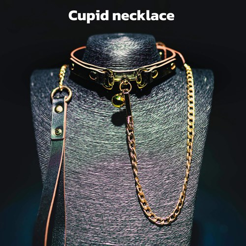 真皮铃铛颈圈项圈颈套男女choker