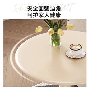 床头柜简约现代家用卧室铁艺形小油型圆奶风边意几替代品创TH27置