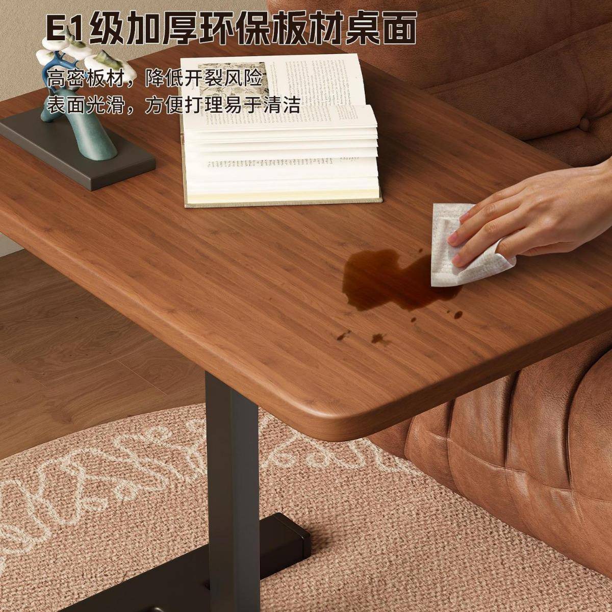 AL床边桌可移动升降电脑桌客厅沙发边几折叠书桌卧室家用床上学习