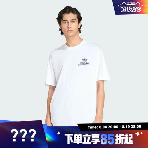 adidas阿迪达斯三叶草男子GFX T运动休闲短袖T恤KE2248