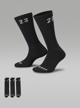 NIKE耐克男女U J ESSENTIAL CREW 3PR-144休闲袜子DA5718-010