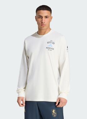 adidas阿迪达斯男子BM26 LS T 130 M运动休闲长袖T恤KG4567