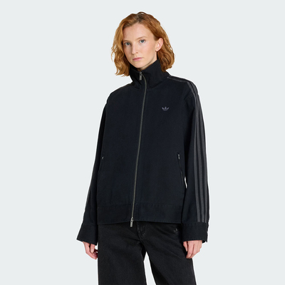 adidas阿迪达斯三叶草女子三条纹运动健身夹克外套KF2311