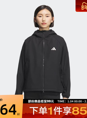 adidas阿迪达斯女子MS SOFTSHELL JK运动健身夹克外套KC0054