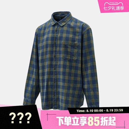 VANS范斯男子Lawson Vintage Indigo运动休闲长袖衬衫VN000U56GRK