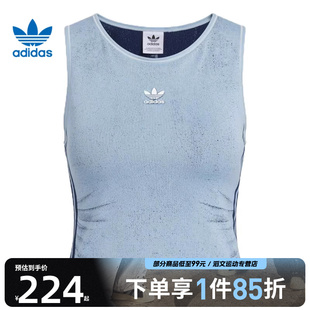 adidas阿迪达斯三叶草女子FAKE DENIM运动休闲背心KE3891