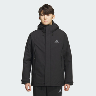 adidas阿迪达斯男子运动健身三合一羽绒夹克外套KC2516