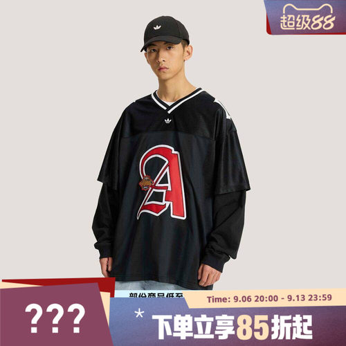 adidas阿迪达斯三叶草男子OG M 2IN1 运动休闲长袖T恤KS5328