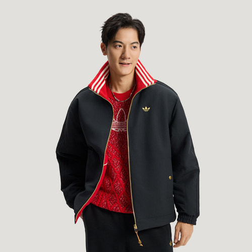 adidas阿迪达斯三叶草男子CNY马年限定运动休闲棉服外套KT0639