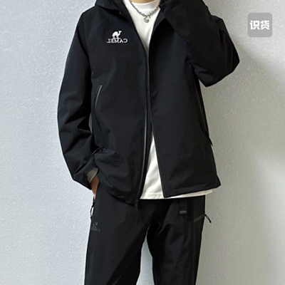 Camel/骆驼 全天候系列  进藏刺绣硬壳冲锋衣 A34BA6B001v key仓