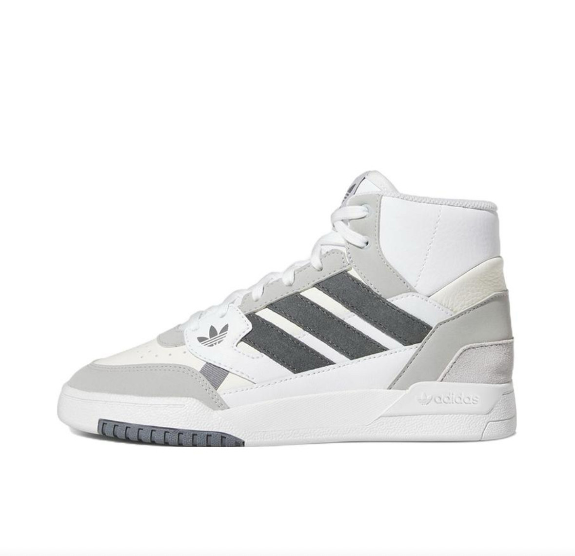 adidas originals Drop Step高帮板鞋 女款 白灰 FZ5718杭州zx仓