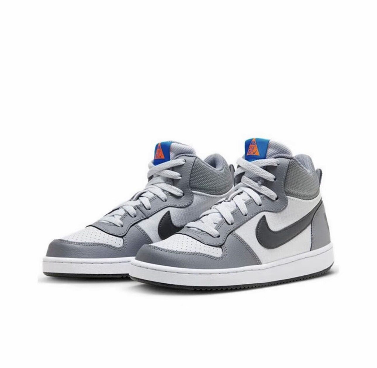 Nike Court Borough皮革中帮板鞋男款灰白839977-009 深圳主仓