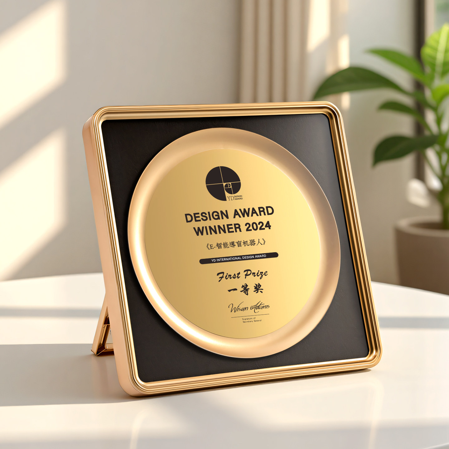 高档金属奖牌定制创意铜牌圆形牌匾证书企业嘉奖授权牌纪念订制作