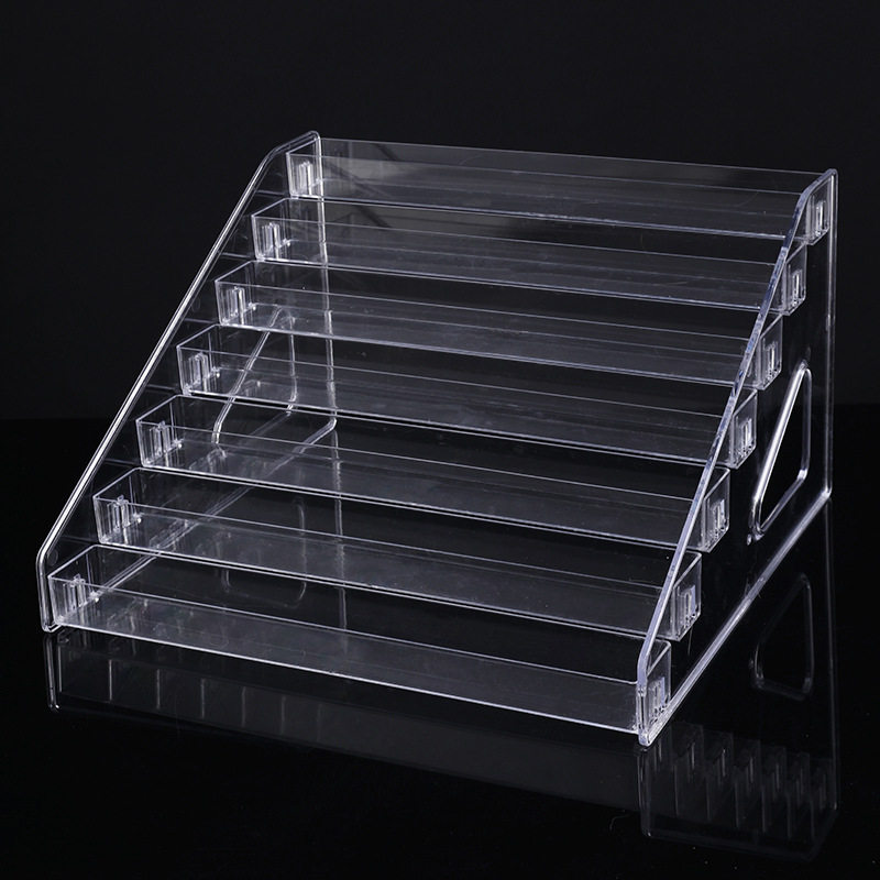 化妆品收纳盒梳妆台桌面阶梯式亚克力粉饼香水展示架眼影盘置物架,收纳整理,化妆品收纳架,淘宝优惠券,粉丝福利购,淘宝优惠卷