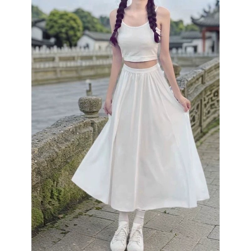 打底衬裙蕾丝花边防走光半身裙